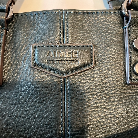 Aimee Kestenberg women’s leather satchel in Majestic Green. - Picture 5 of 16